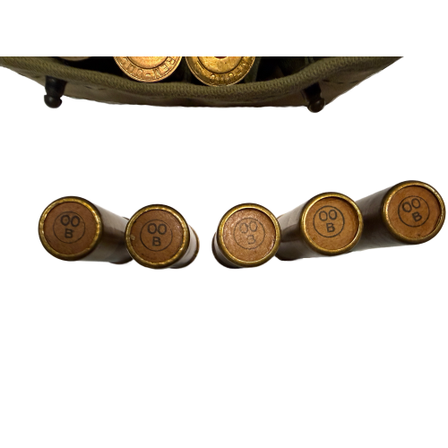 US USMC Airtress Midland 1945 Shotgun Ammo Pouch with 12 Original 00 Buck Shells by Winchester (Original) - Photo 4