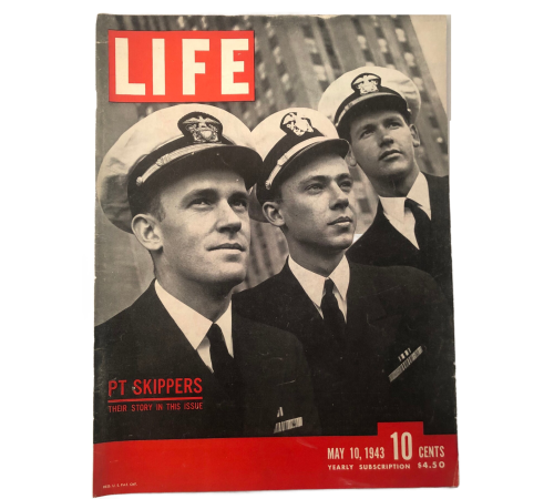 Original WW2 ERA LIFE Magazine Dated May 10, 1943 Cover Story PT Skippers