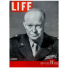 WW2 ERA LIFE Magazine Dated April 16, 1945 Cover Story Eisenhower