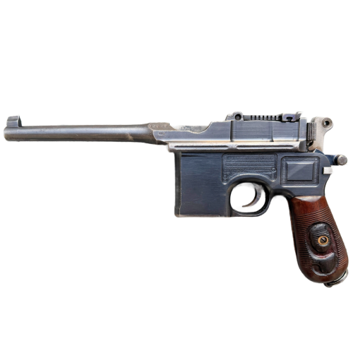 Original WW1 German Mauser C96 Broomhandle 9mm Pistol with Wooden Shoulder Stock/Holster