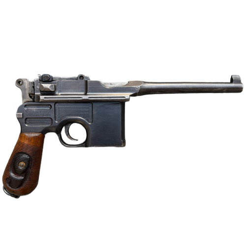 WW1 German Waffenfabrik Mauser C96 Matching Numbers Broomhandle 9mm Pistol with Wooden Shoulder Stock/Holster