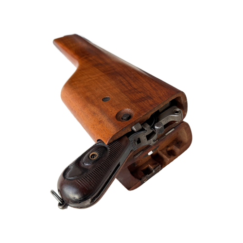 WW1 German Waffenfabrik Mauser C96 Red 9 Broomhandle 9mm Pistol with Wooden Shoulder Stock/Holster (Original) - Photo 13