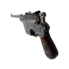WW1 German Waffenfabrik Mauser C96 Red 9 Broomhandle 9mm Pistol with Wooden Shoulder Stock/Holster (Original) - Photo 14