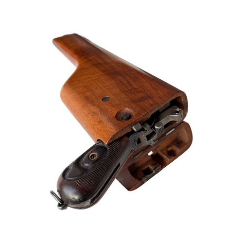 WW1 German Waffenfabrik Mauser C96 Red 9 Broomhandle 9mm Pistol with Wooden Shoulder Stock/Holster (Original) - Photo 11