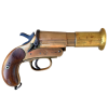 Original WW1 British 1918 MKIII Webley & Scott Brass Flare Gun for Sale