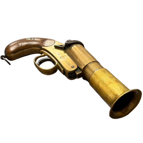 WW1 British 1918 MKIII Webley & Scott Brass Flare Gun