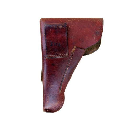 WW2 German Nazi Issue 9mm FN Browning HI-Power Caliber 9mm Pistol with Marked Leather Holster Rig (Original) - Photo 11