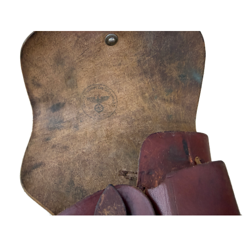 WW2 German Nazi Issue 9mm FN Browning HI-Power Caliber 9mm Pistol with Marked Leather Holster Rig (Original) - Photo 12