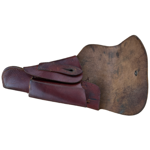 WW2 German Issue 9mm Browning HI-Power Caliber 9mm Pistol with Marked Leather Holster