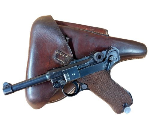 Original German 1939 P.08 42 Mauser All-Matching 9mm Luger & Holster Rig