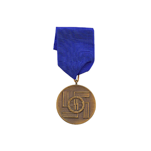 WW2 Original German SS 8 Year Long Service Award with Blue Cornflower Ribbon
