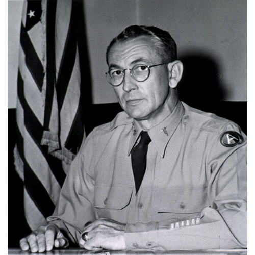 WW2 & Korean War US Army Brigadier General, L. Holems Ginn Jr. Officer Visor Cap (Original) - Photo 7