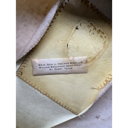 WW2 & Korean War US Army Brigadier General, L. Holems Ginn Jr. Officer Visor Cap (Original) - Photo 8