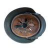 WW2 German M40 ET64 Single Decal SS Helmet with Leather Named Liner & Chin Strap