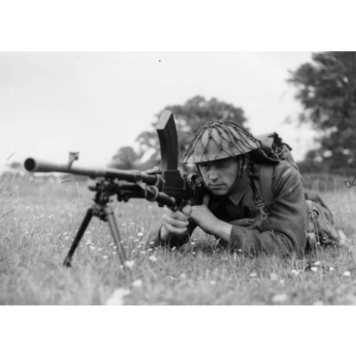 WW2 British Bren MkI* Display Light Machine Gun with Live Barrel & Magazine (Original) - Photo 13