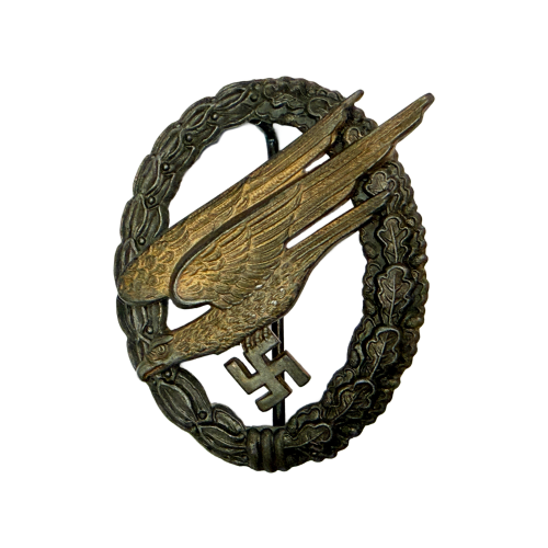 Original German Luftwaffe Paratrooper Badge By Assman & Sohne 