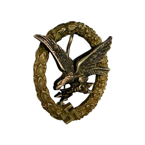 Original German Luftwaffe Radio Operator Air Gunner Badge By C.E. Juncker 