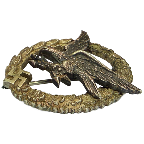 Original German Luftwaffe Radio Operator Air Gunner Badge By C.E. Juncker 
