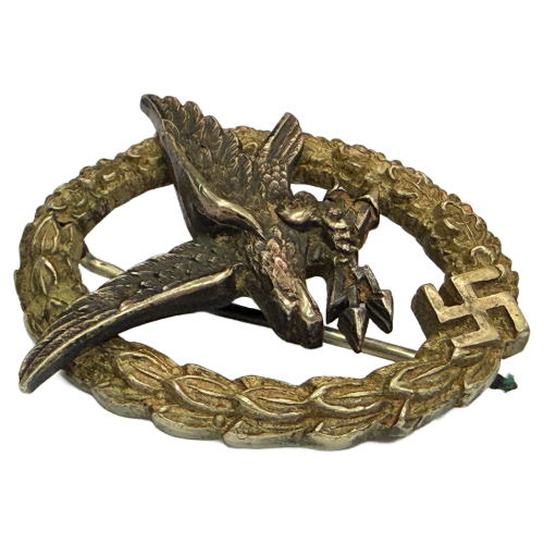 WW2 German Luftwaffe Radio Operator Air Gunner Badge By C.E. Juncker 