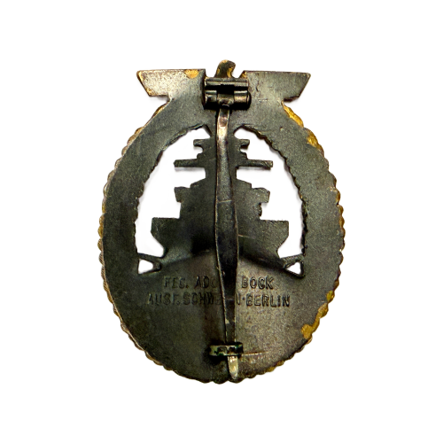 WW2 German Kreigsmarine High Seas Fleet Badge By Schwerin 