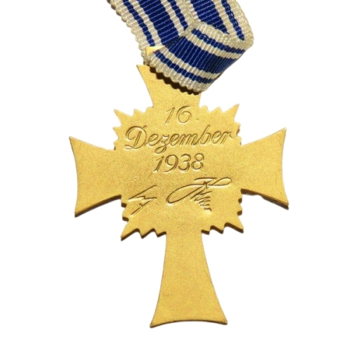German The Cross of Honor of the German Mother 1st Class Recognition For Eight or More Children (Original) - Photo 3