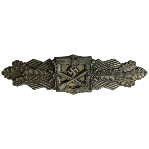 WW2 Original German Close Combat Badge in Bronze By Friedrich Linden 