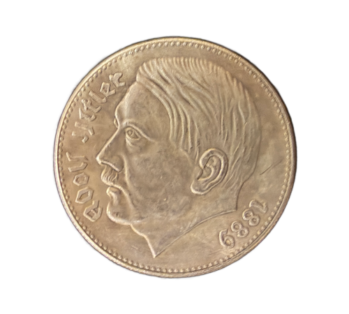 1938 German 1889 Fuehrer Reichsmark WW2 Commemorative Coin for sale