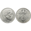 Original Third Reich WW2 Nazi German 2 Reichsmark Hindenburg Silver Coin w/ Swastika