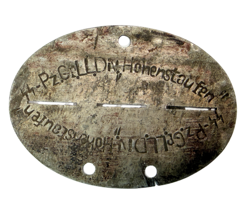 Original German 9th SS Panzer Division Hohenstaufen Identification Tag