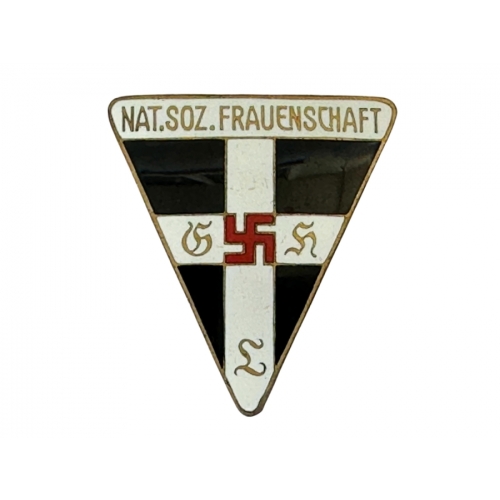 Original German Nsdap (Nazi) “Nat. Soz. Frauenschaft” Membership Badge