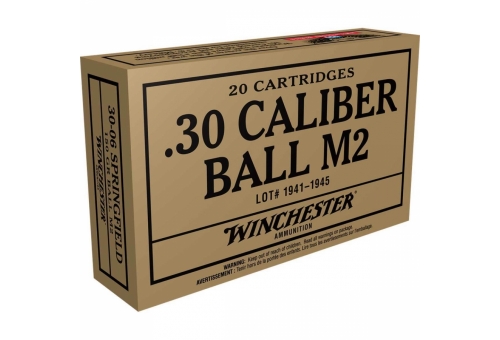 M1 Garand M2 Ball 30-06 150gr FMJ Cartridge Springfield Cartridge 30-06