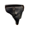 Wartime German P.38 Pistol jmo 1944 WaA204, P38 Marked  Hard-Shell Brown Leather Holster (Original)  - Photo 6