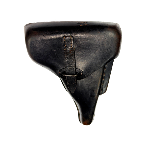 Wartime German P.38 Pistol jmo 1944 WaA204, P38 Marked  Hard-Shell Brown Leather Holster (Original)  - Photo 6