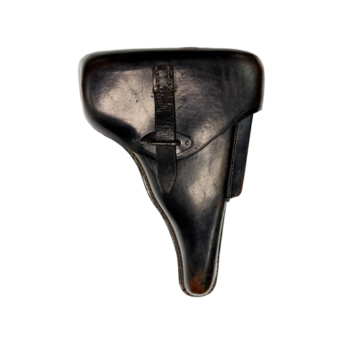 Wartime German P.38 Pistol jmo 1944 WaA204, P38 Marked  Hard-Shell Brown Leather Holster (Original)  - Photo 7