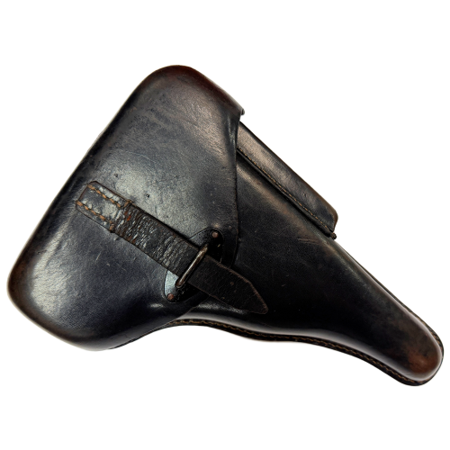 Wartime German P.38 Pistol jmo 1944 WaA204, P38 Marked Hard-Shell Brown Leather Holster for Sale