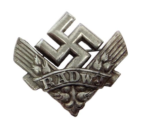  WW2 German RADwJ War Helper's Service Badge (Kriegshilfsdienst Abzeichen) 