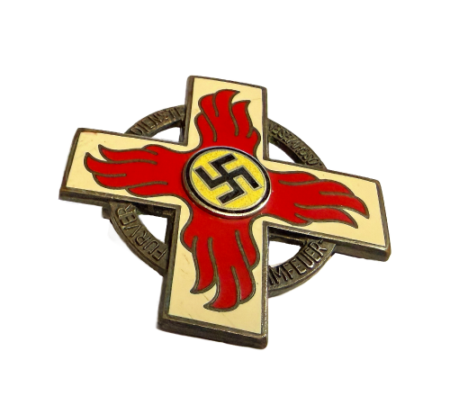 Original German Fire Brigade Decoration First Class, By W. Kolwitz Bergedorf M9/72'