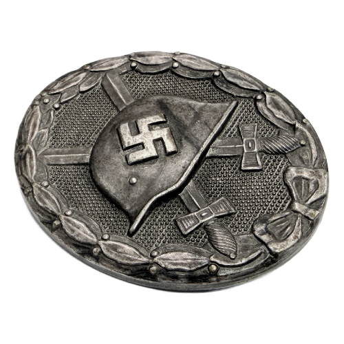 WW2 German Wound Badge In Silver by Hauptmunzamt Wien