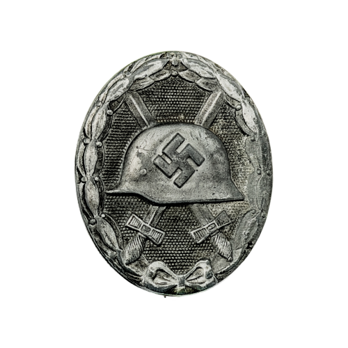 German 1939 Wound Badge In Silver Marked L/53 by Hymmen & Co.  for Sale