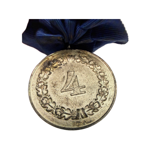 German Luftwaffe Parade Mounted Heer 4 Year Long Service Award with Ribbon (Original)  - Photo 4
