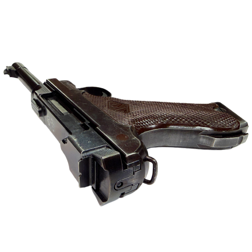 WW2 Finnish VKT Valmet L-35 Lahti Caliber 9mm Pistol with Marked SA Leather Military Holster Rig (Original) - Photo 5