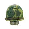 Veitnam War USMC Sergeant's M1 Combat Helmet W/ Steinberg Liner and Mitchell Camoflage Cover (Original) - Photo 4