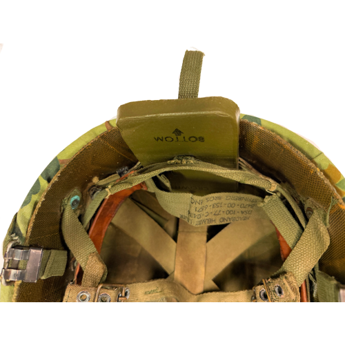 Veitnam War USMC Sergeant's M1 Combat Helmet W/ Steinberg Liner and Mitchell Camoflage Cover (Original) - Photo 8