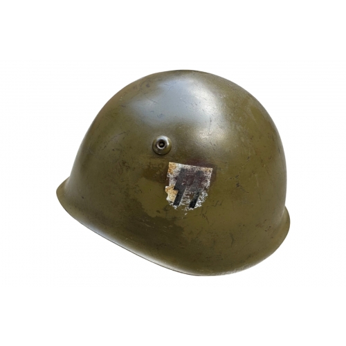 WW2 German Third Reich Italian M33 SS Military Helmet Original 
