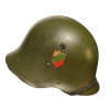 WW2 Bulgarian M36 Steel Helmet in Original Pre-war Paint with Leather Liner