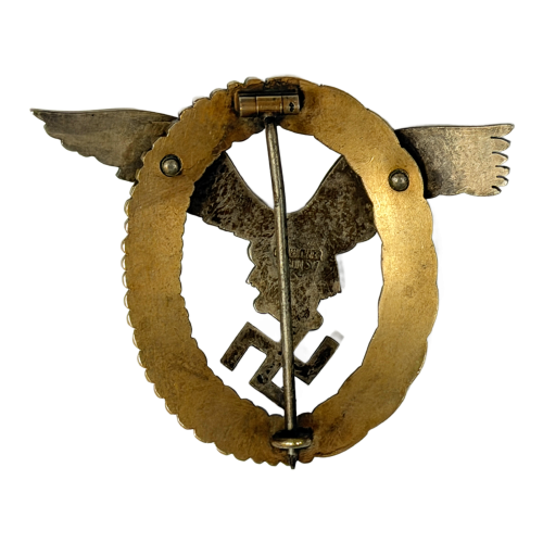 WW2 German Luftwaffe Pilots Badge By C.E. Juncker for Sale