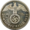 Third Reich 5 Reichsmark 1938 (Original) - Photo 1