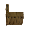  WW2 Original U.S. Thomson Machinegun 5 Pocket 20 Round Magazine Canvas Pouch Marked U.S. with Brass Star-Pull Fasteners 