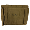 Original U.S. Thomson Machinegun 5 Pocket 20 Round Magazine Canvas Pouch Marked U.S. For Sale