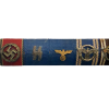 WW2 German Tiird Reich SS Ribbon Bar with 8 Ribbons